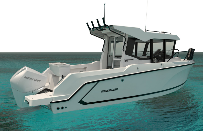 Quicksilver 705 Pilothouse von der Seite